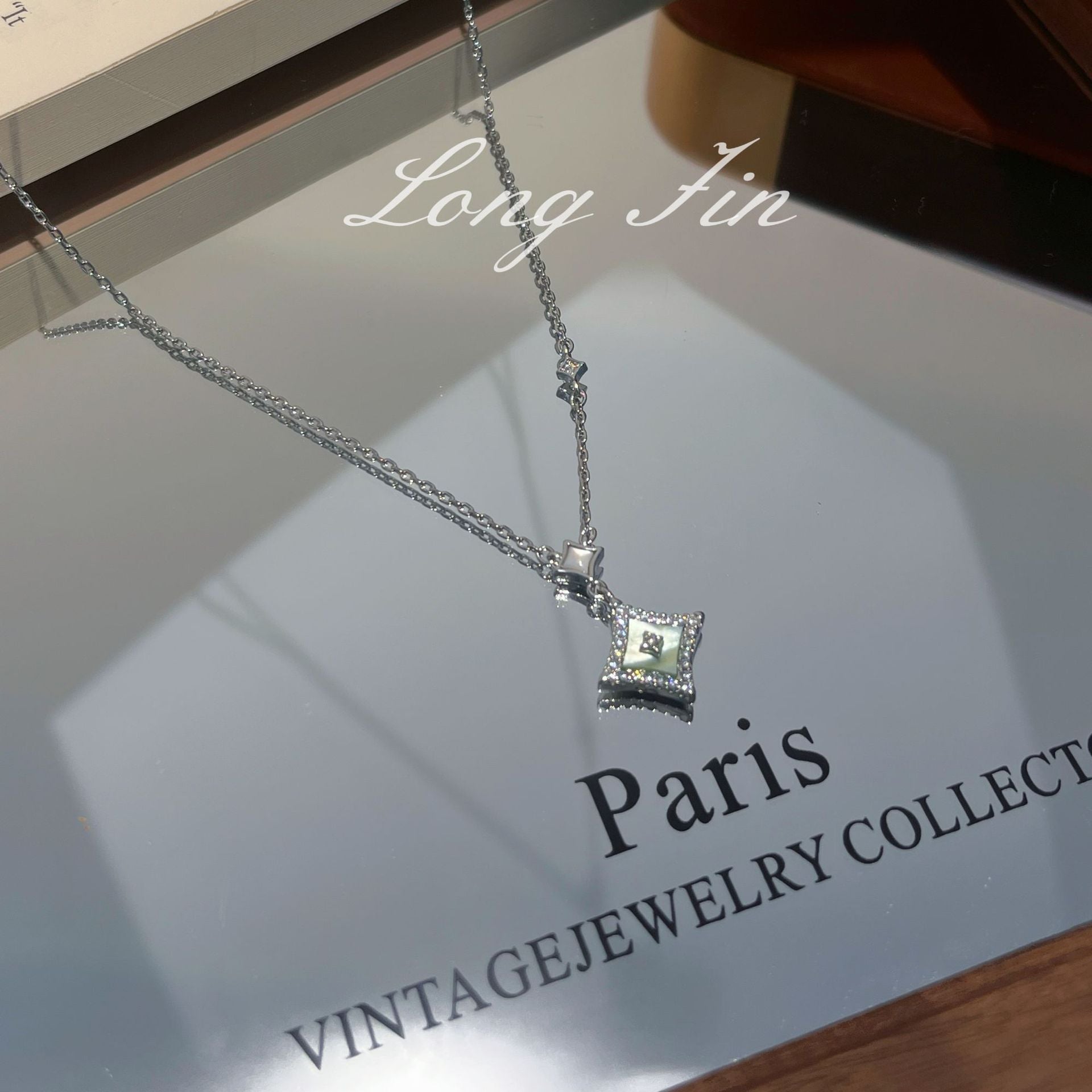 Geometric Mother-of-Pearl Star Jewelry Set