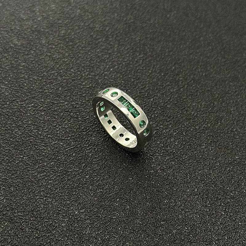 cubic zirconia knight ring