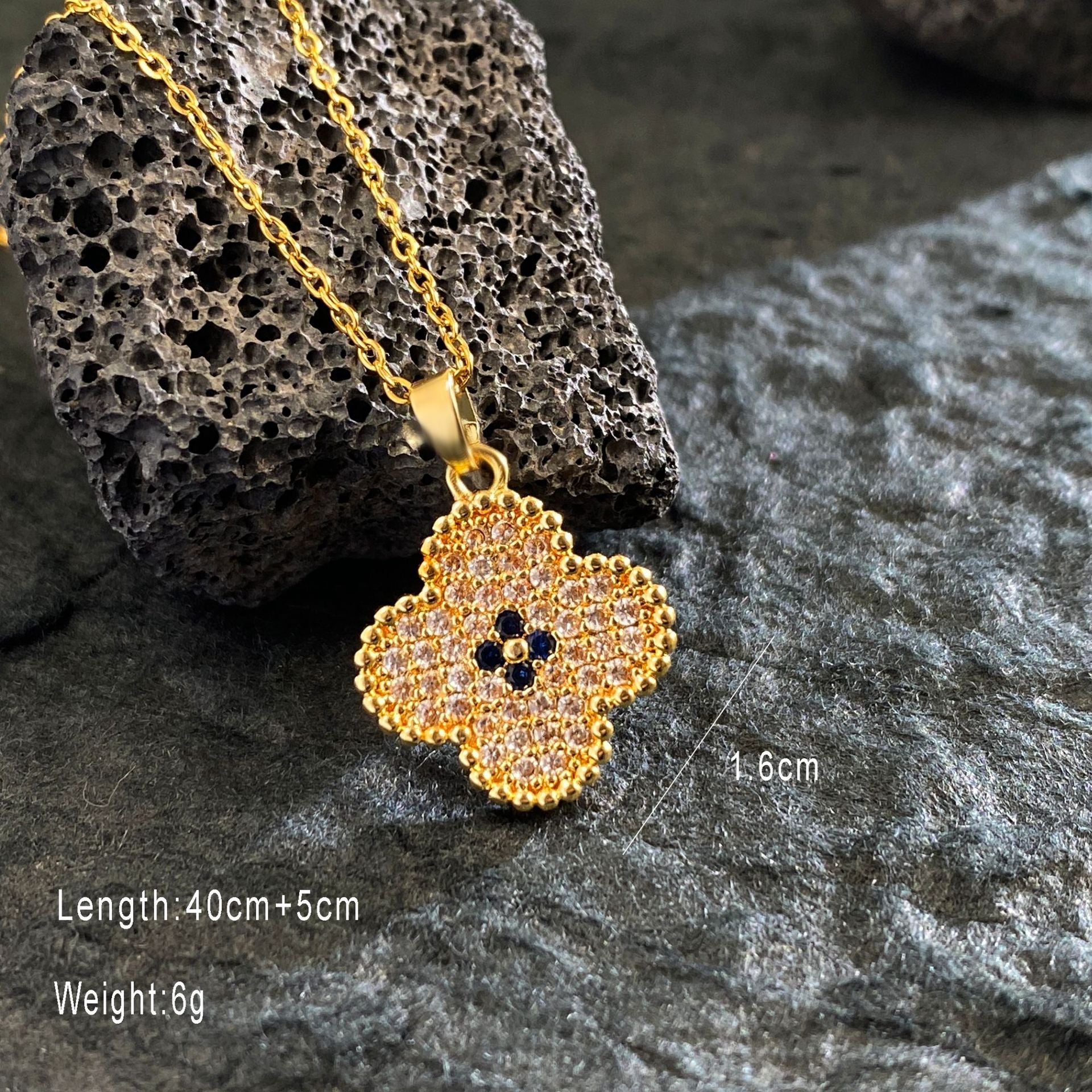 Four Leaf Clover Zirconium Jewelry Set