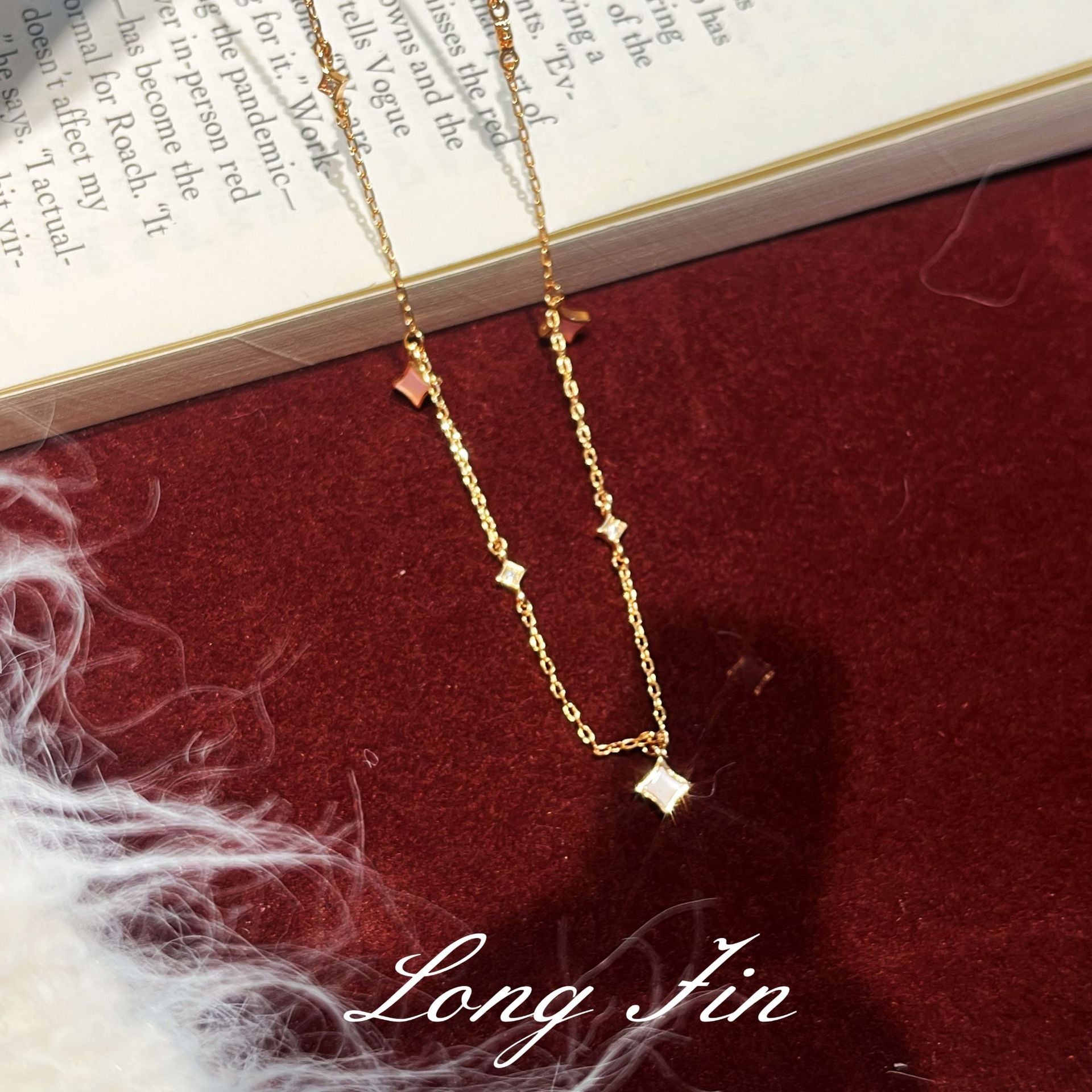 Geometric Mother-of-Pearl Star Jewelry Set