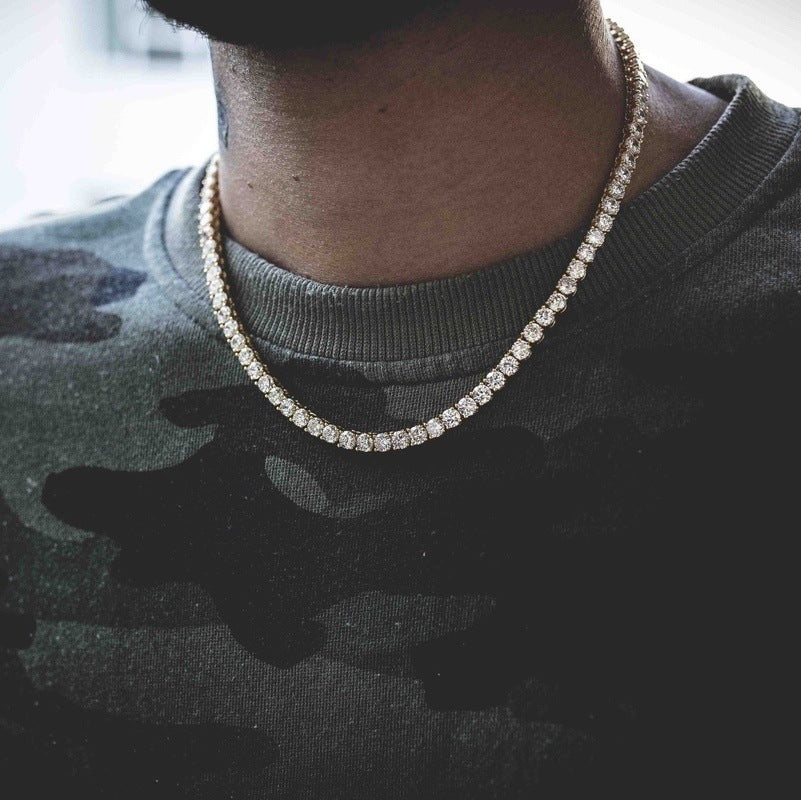 Tennis Chain Zircon Necklace & bracelet