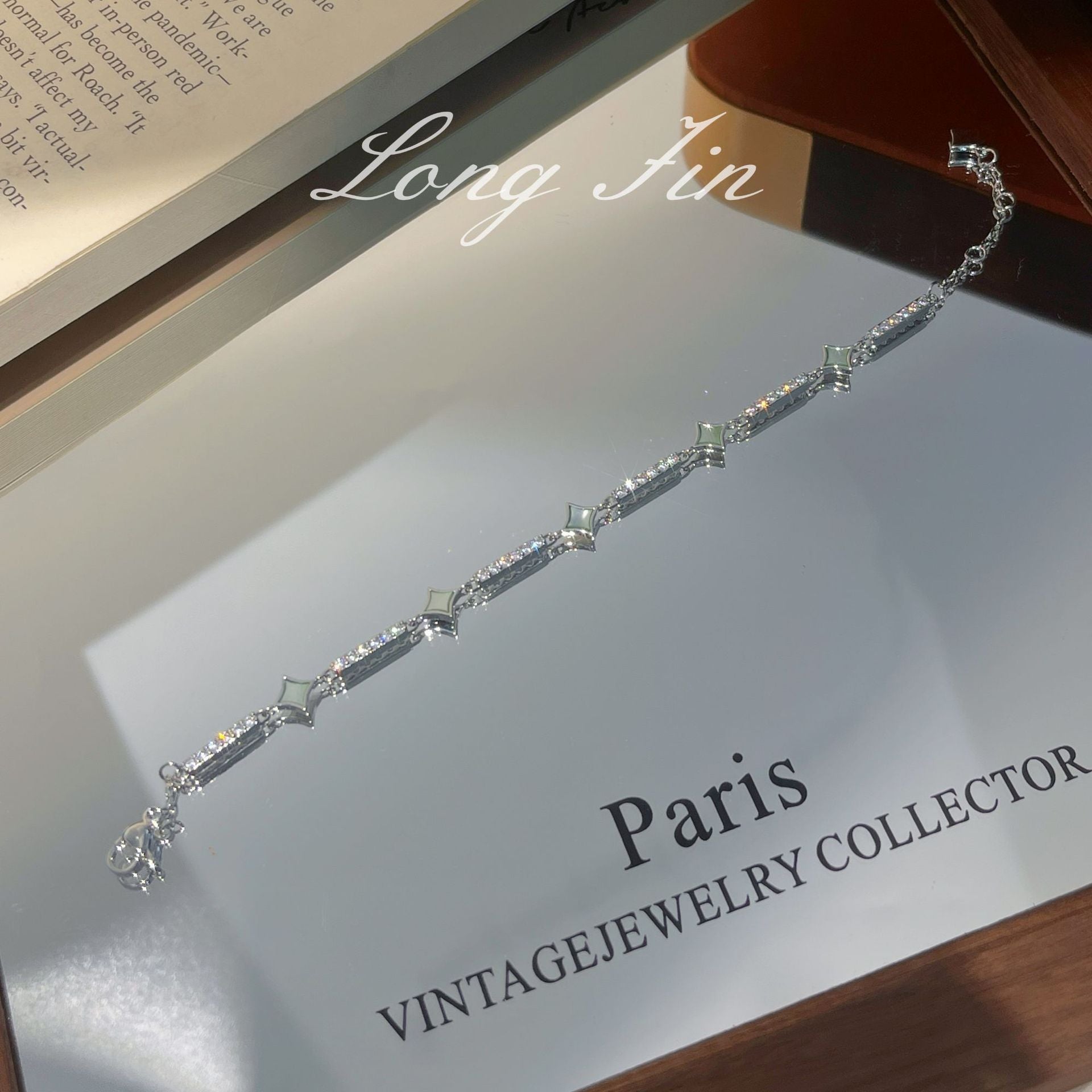 Geometric Mother-of-Pearl Star Jewelry Set