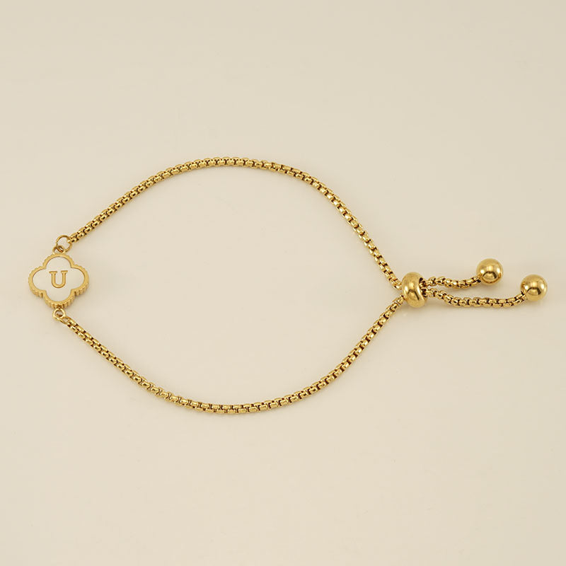 Four-leaf Clover Letter Jewelry