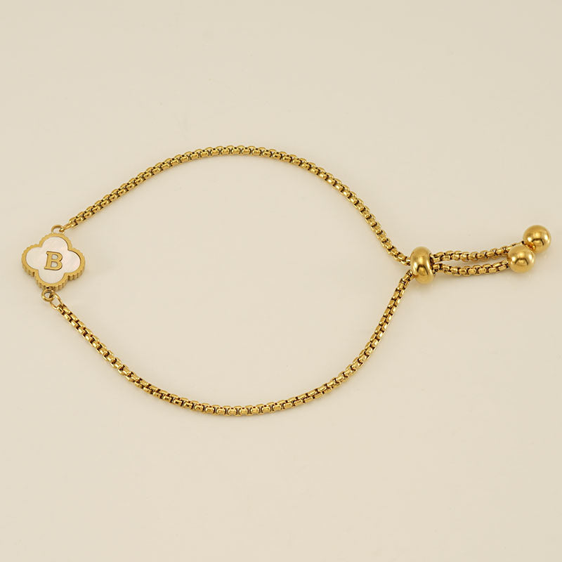 Four-leaf Clover Letter Jewelry