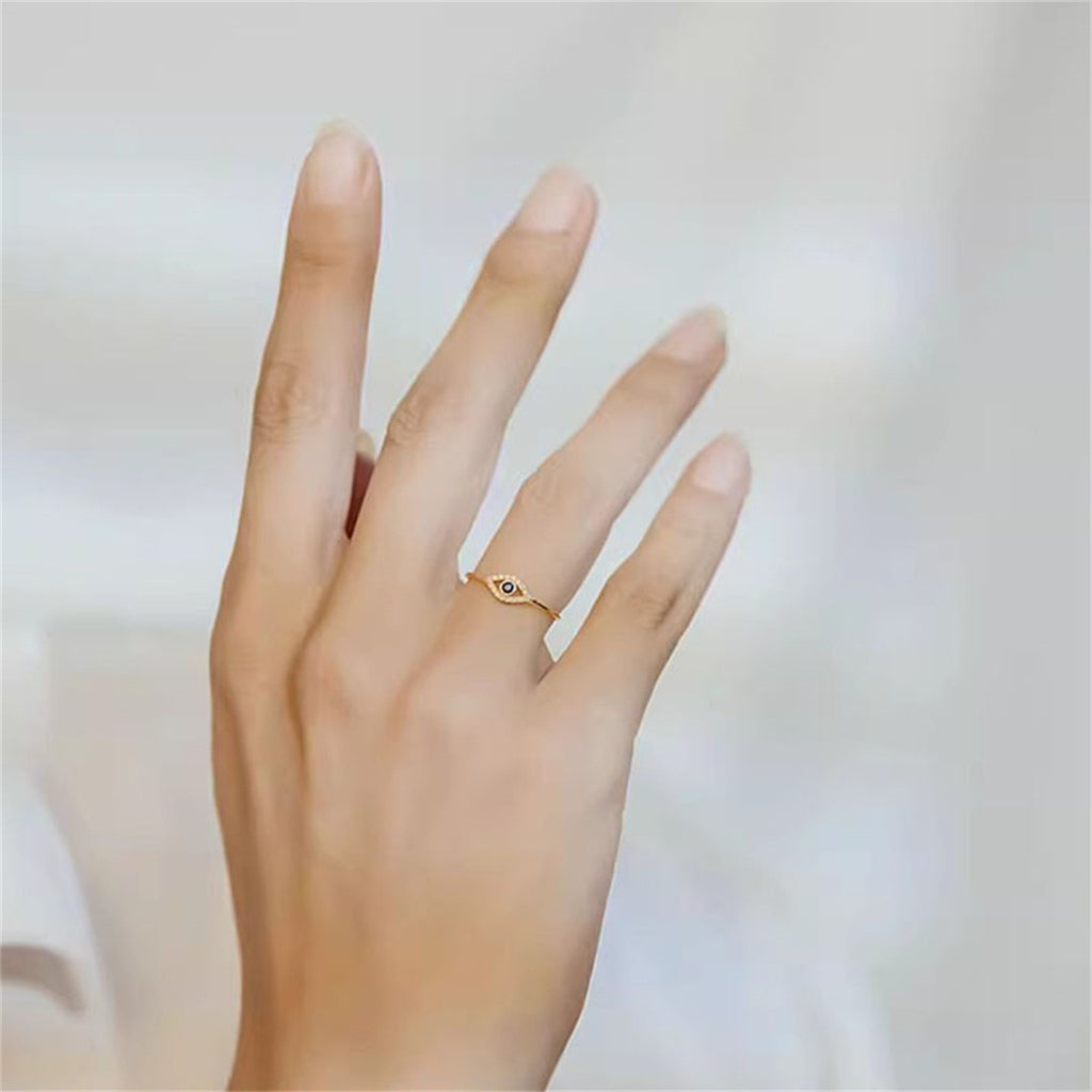 Fashionable Eye Design Ring Unique Women Jewelry