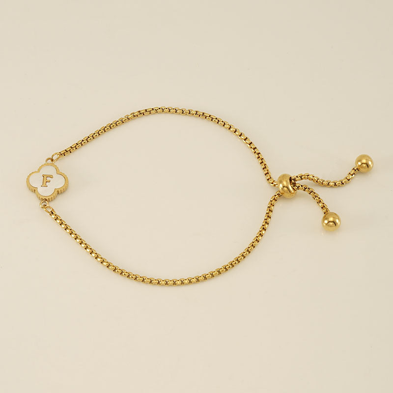 Four-leaf Clover Letter Jewelry