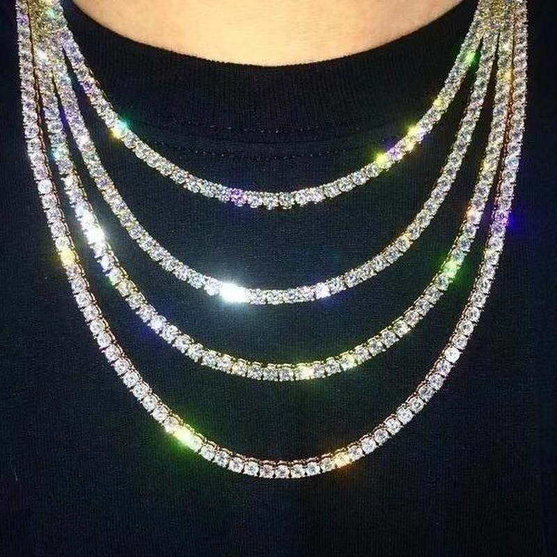 Tennis Chain Zircon Necklace & bracelet