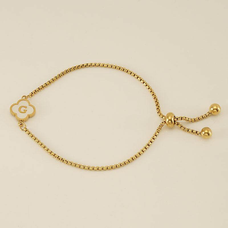 Four-leaf Clover Letter Jewelry