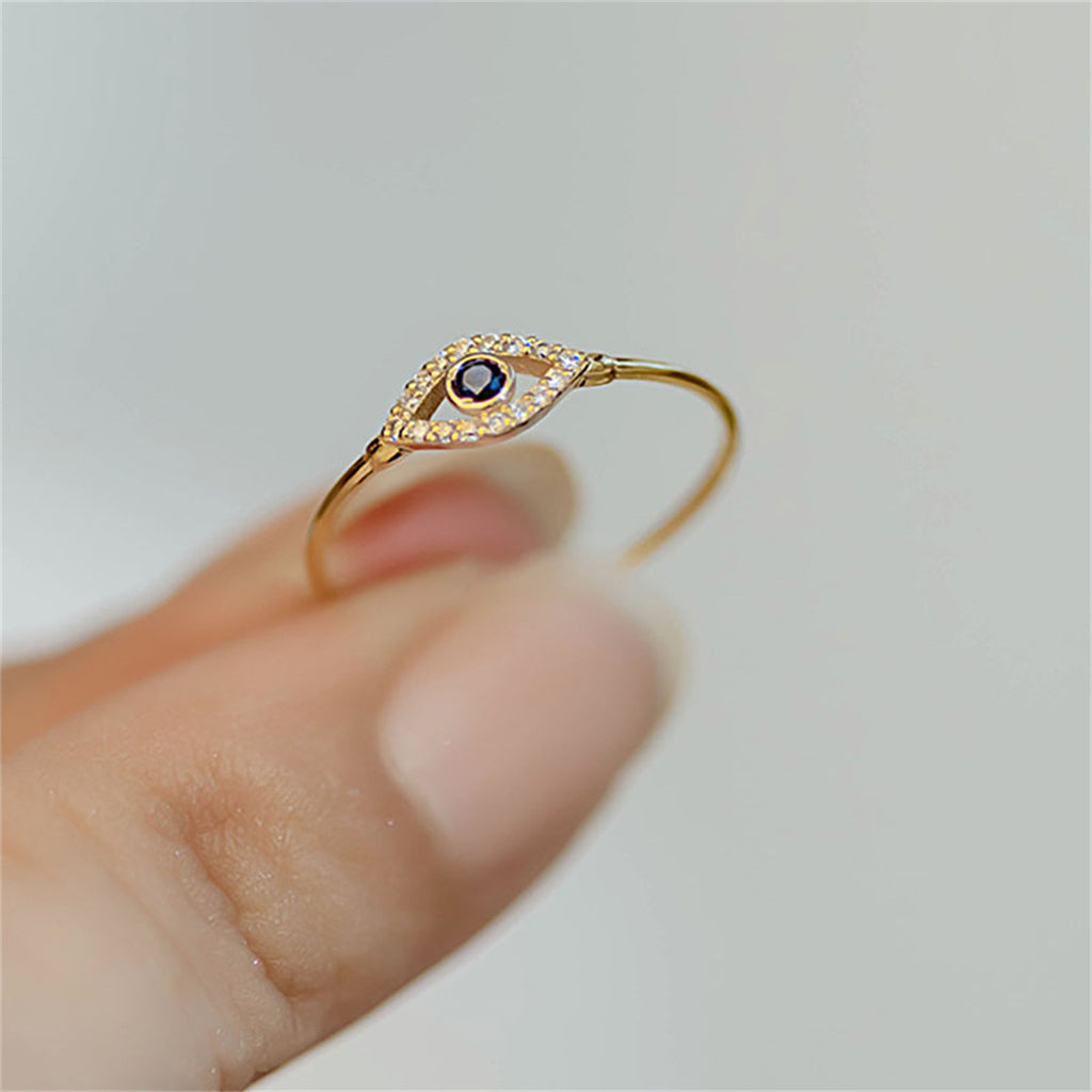 Fashionable Eye Design Ring Unique Women Jewelry