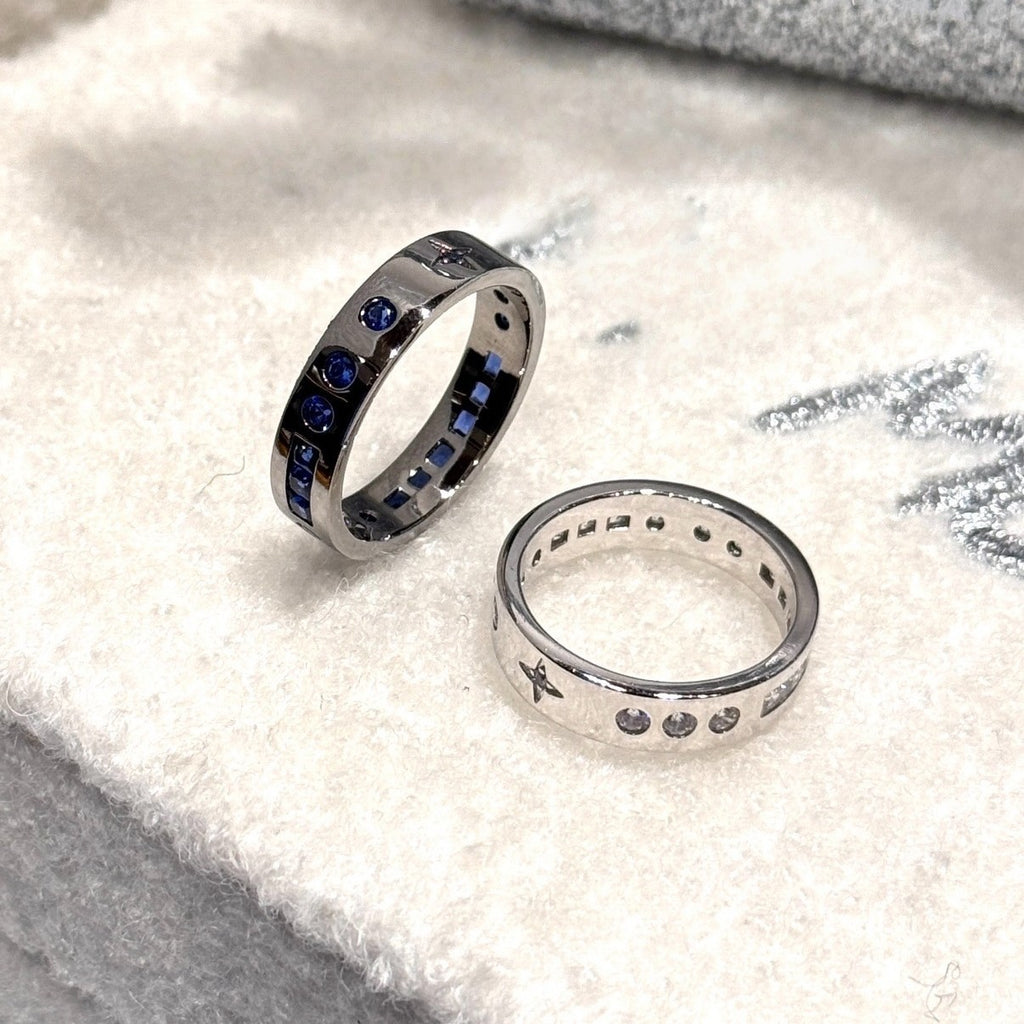 cubic zirconia knight ring