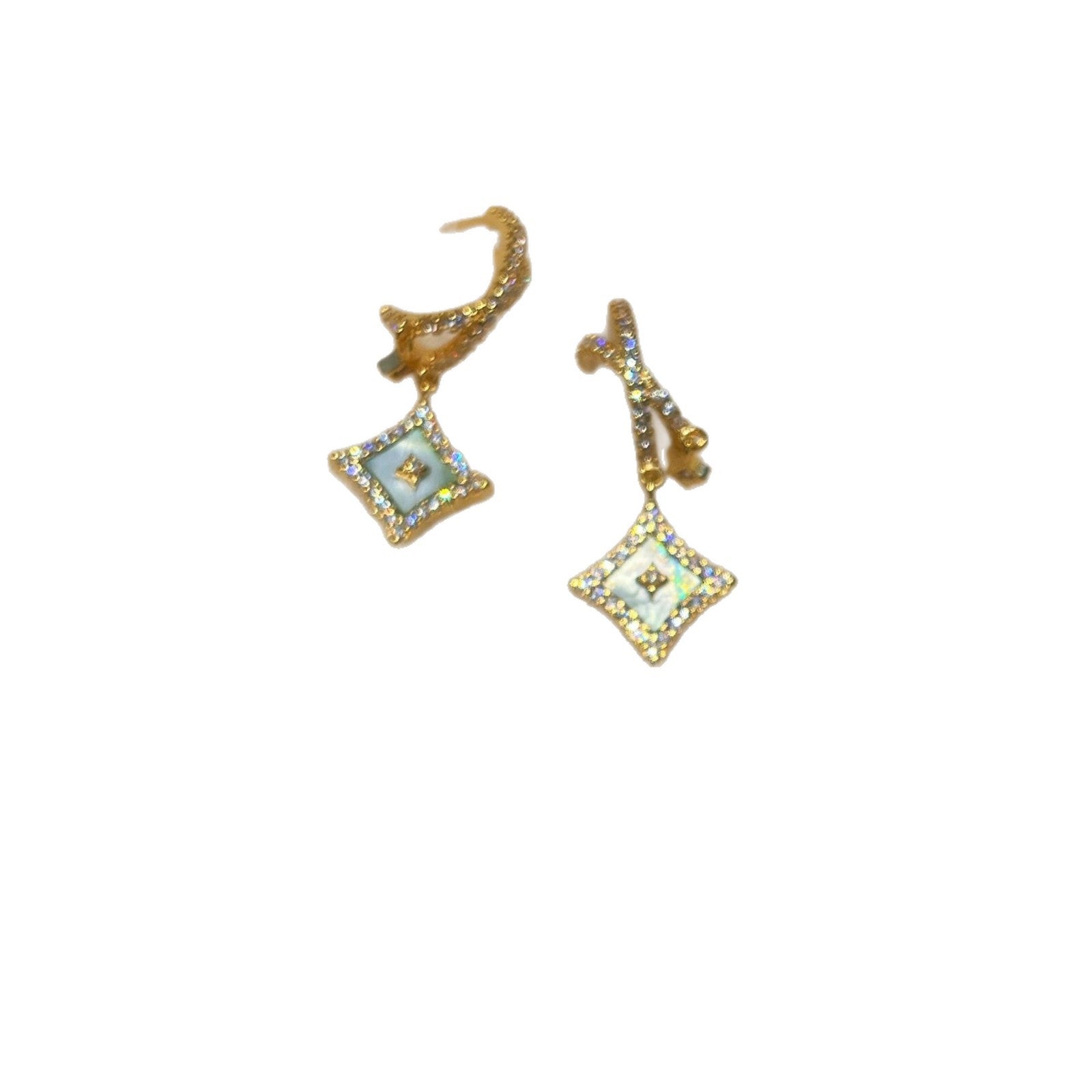 Geometric Mother-of-Pearl Star Jewelry Set
