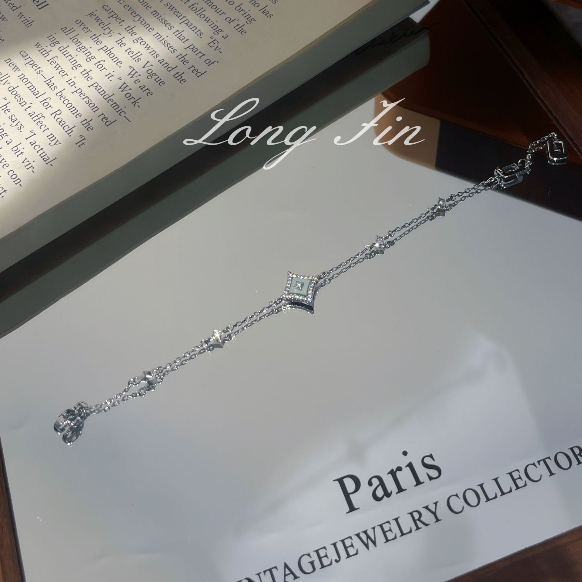 Geometric Mother-of-Pearl Star Jewelry Set