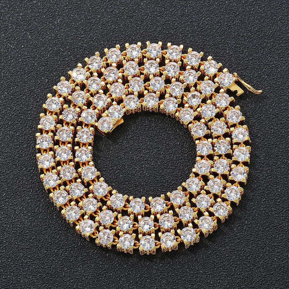 Tennis Chain Zircon Necklace & bracelet