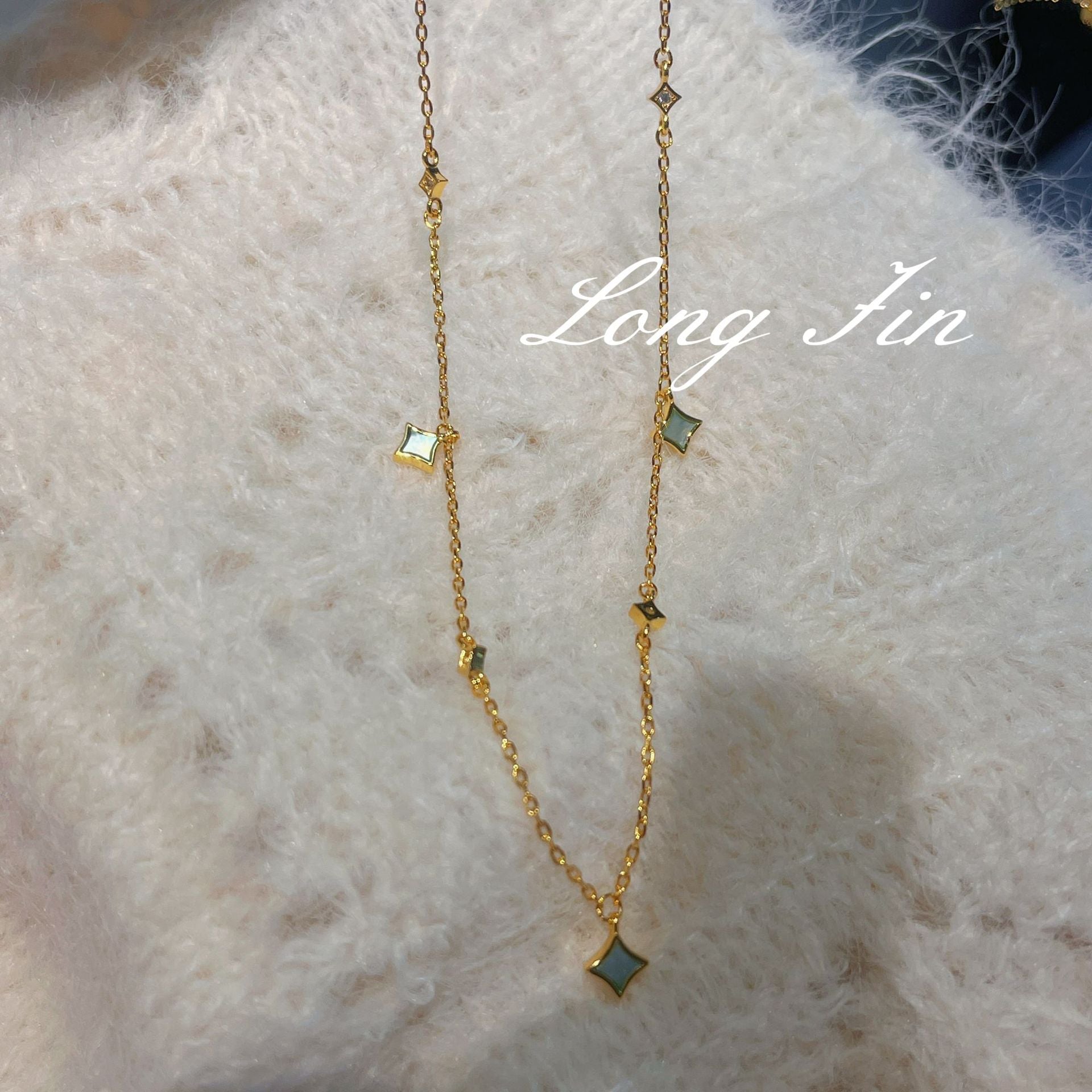 Geometric Mother-of-Pearl Star Jewelry Set