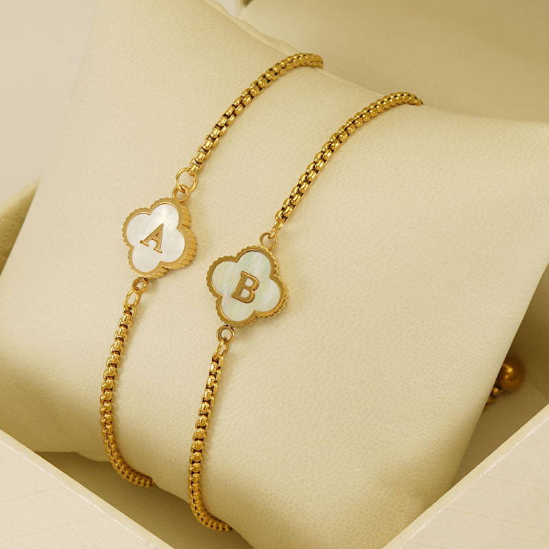 Four-leaf Clover Letter Jewelry
