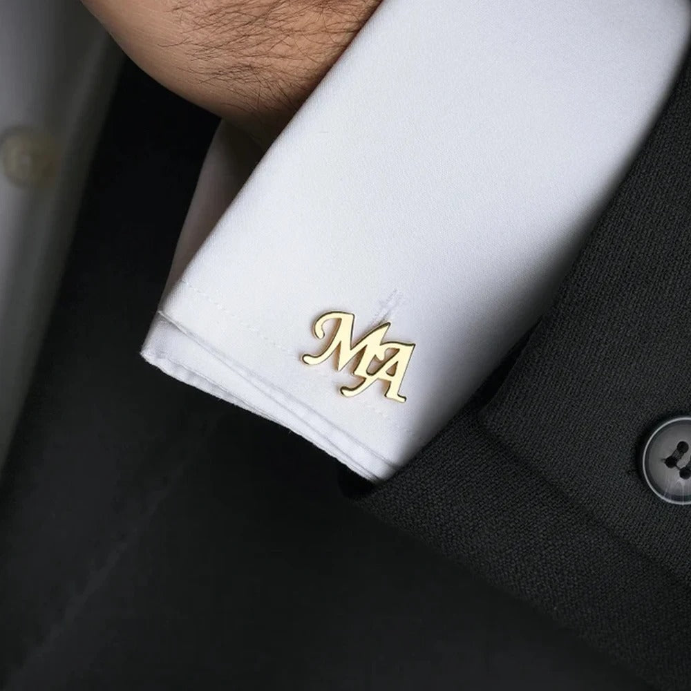 Personalized Letter Men's Cufflinks
