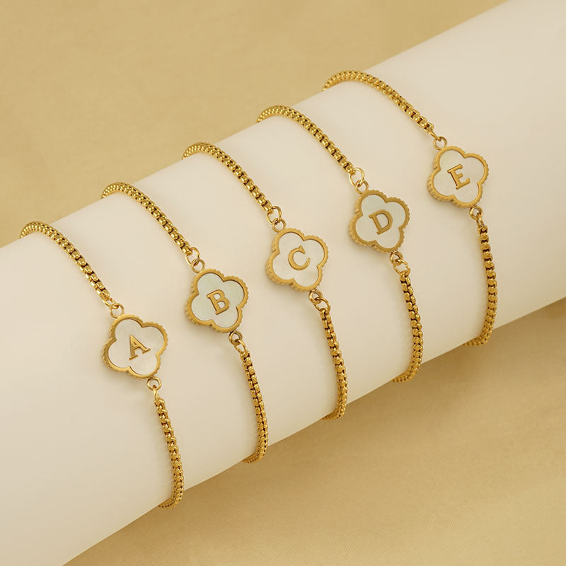 Four-leaf Clover Letter Jewelry