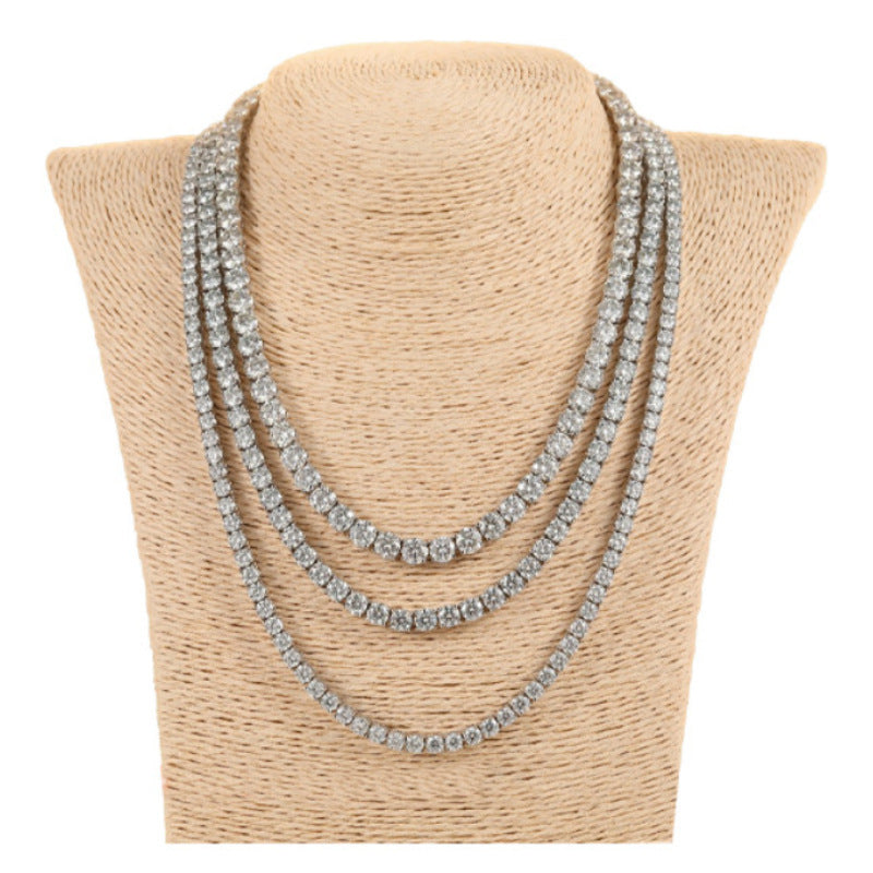 Tennis Chain Zircon Necklace & bracelet