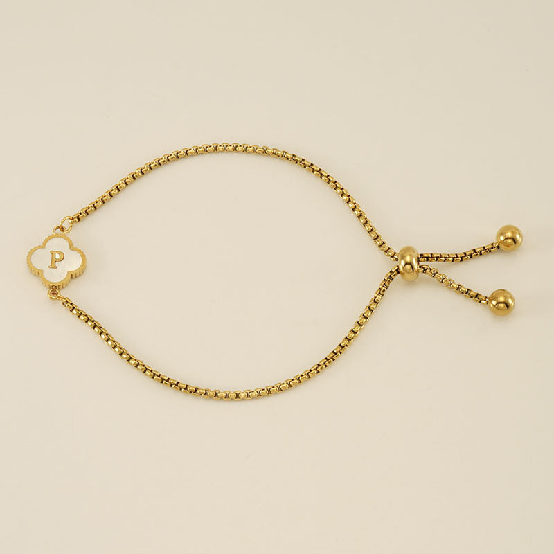 Four-leaf Clover Letter Jewelry
