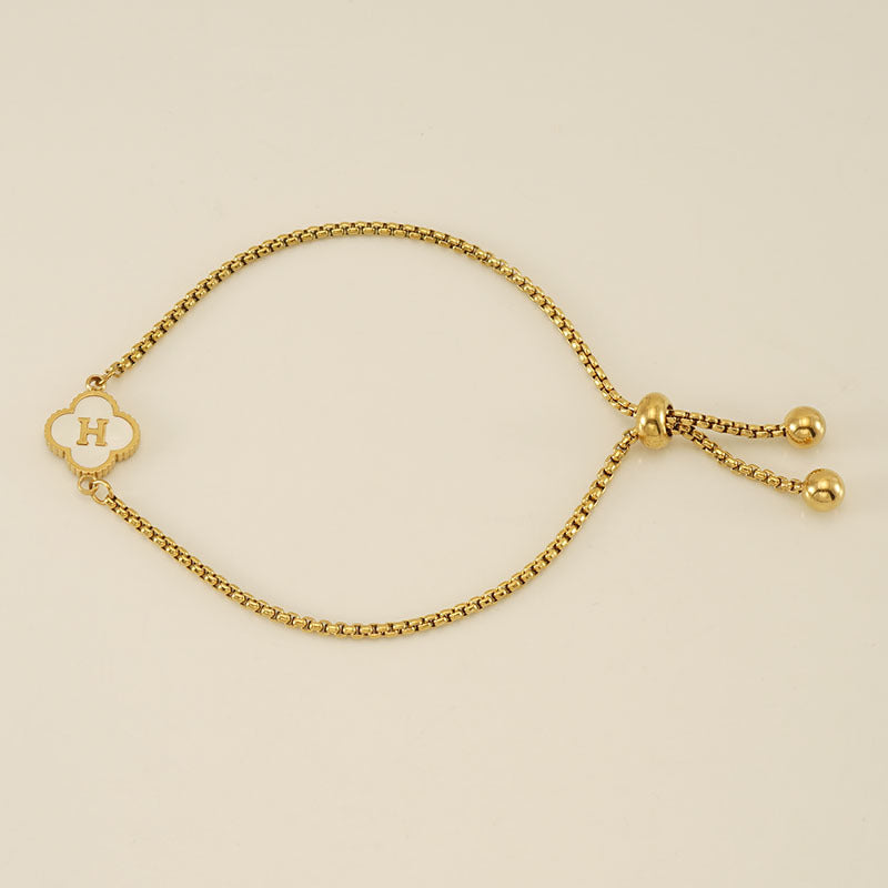 Four-leaf Clover Letter Jewelry