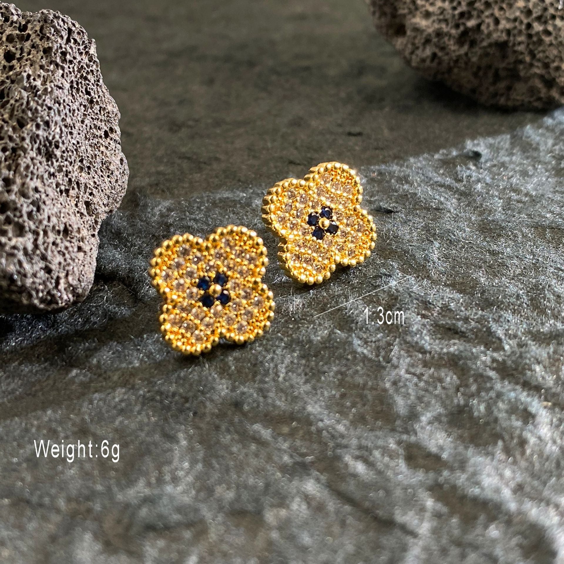 Four Leaf Clover Zirconium Jewelry Set