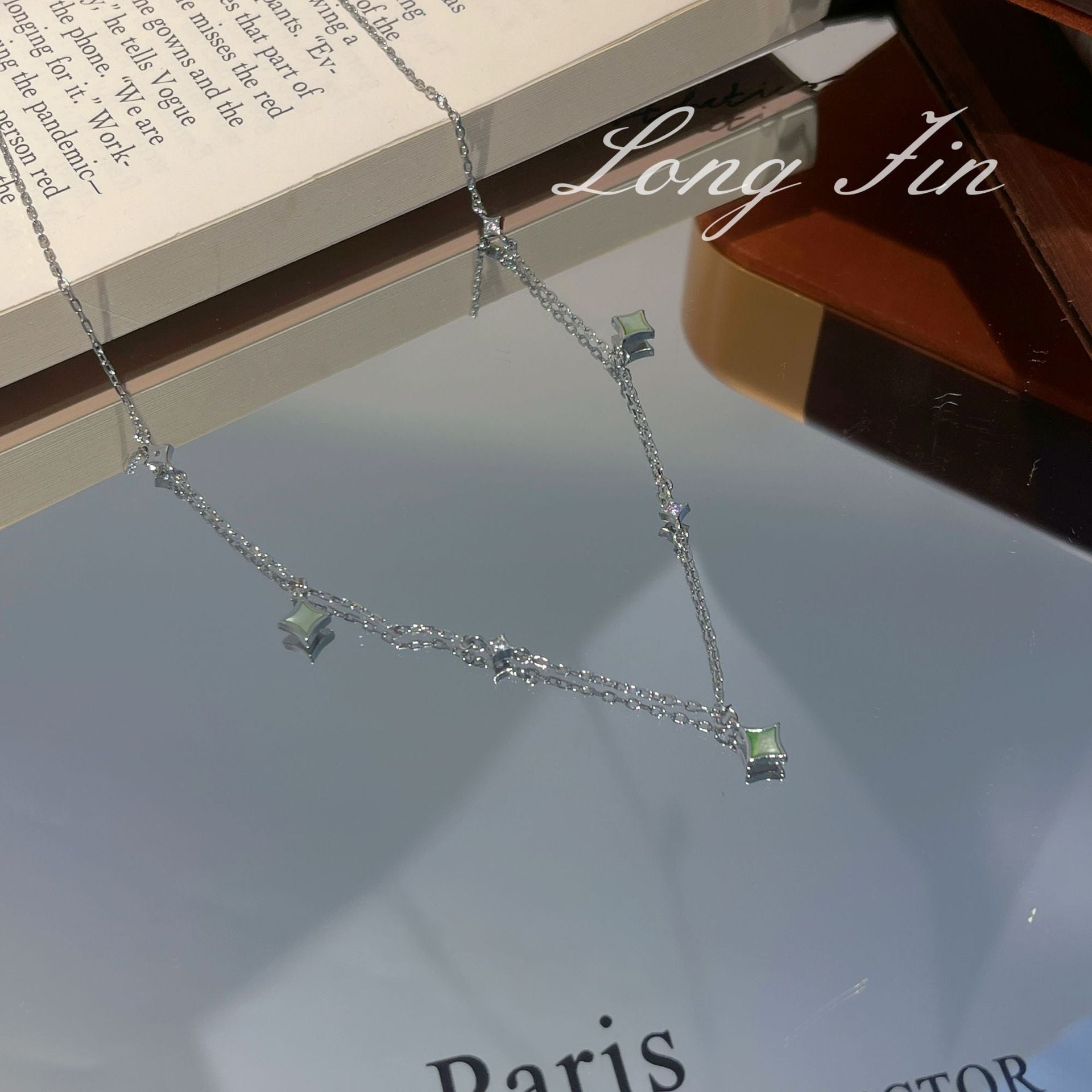 Geometric Mother-of-Pearl Star Jewelry Set