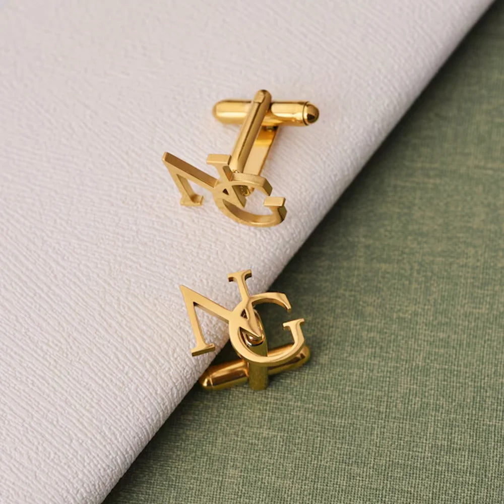 Personalized Letter Men's Cufflinks