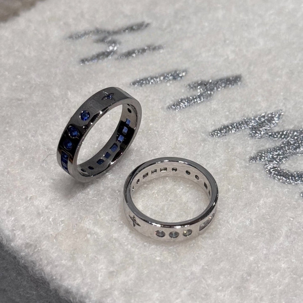 cubic zirconia knight ring