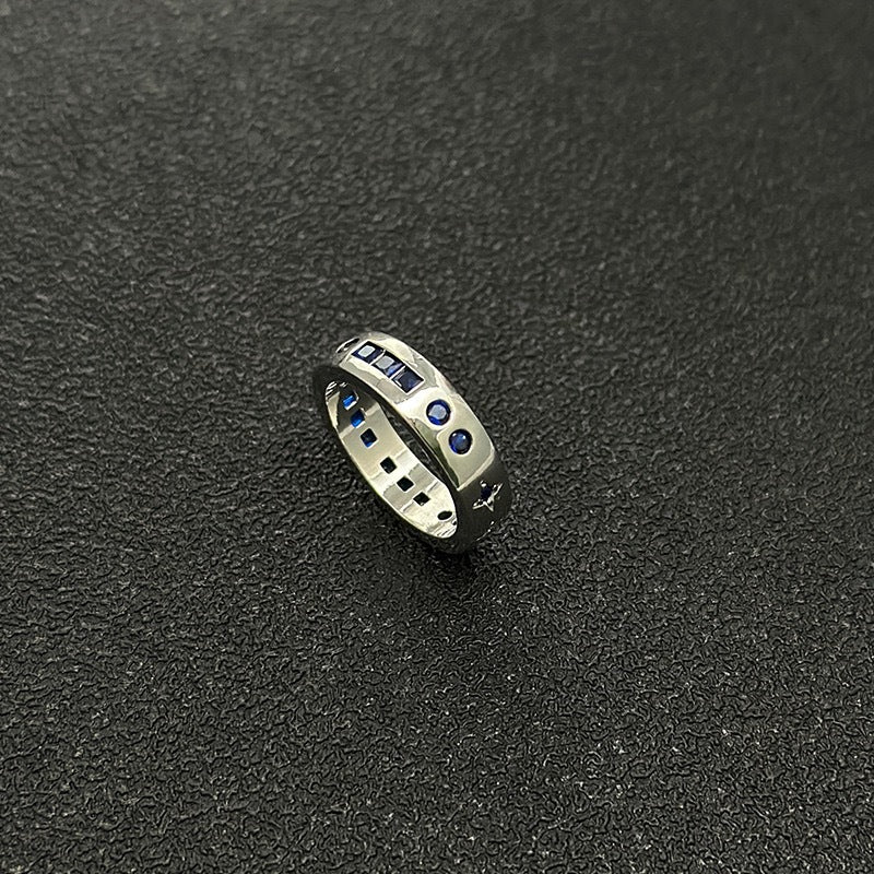 cubic zirconia knight ring