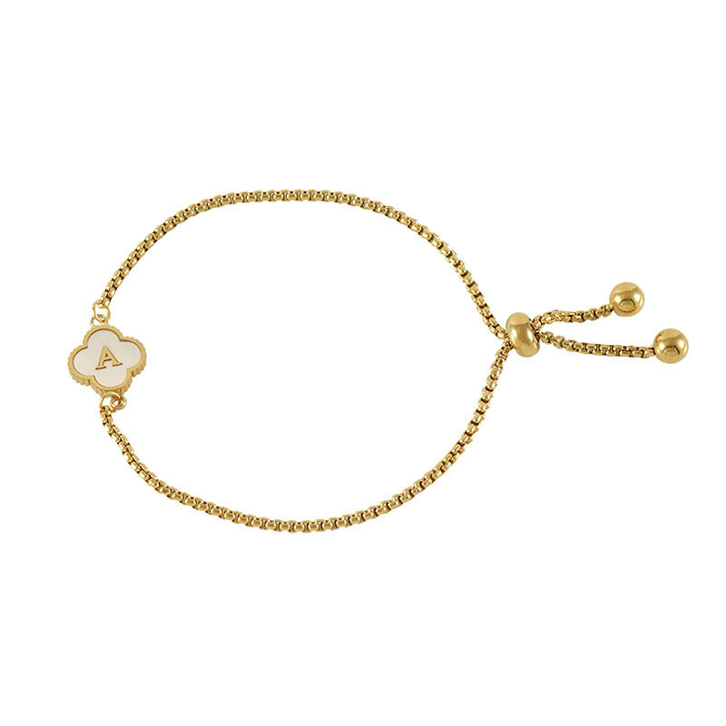 Four-leaf Clover Letter Jewelry