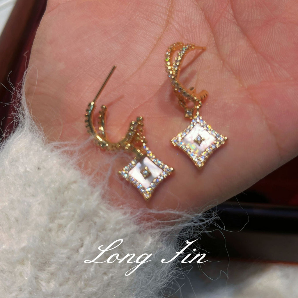 Geometric Mother-of-Pearl Star Jewelry Set
